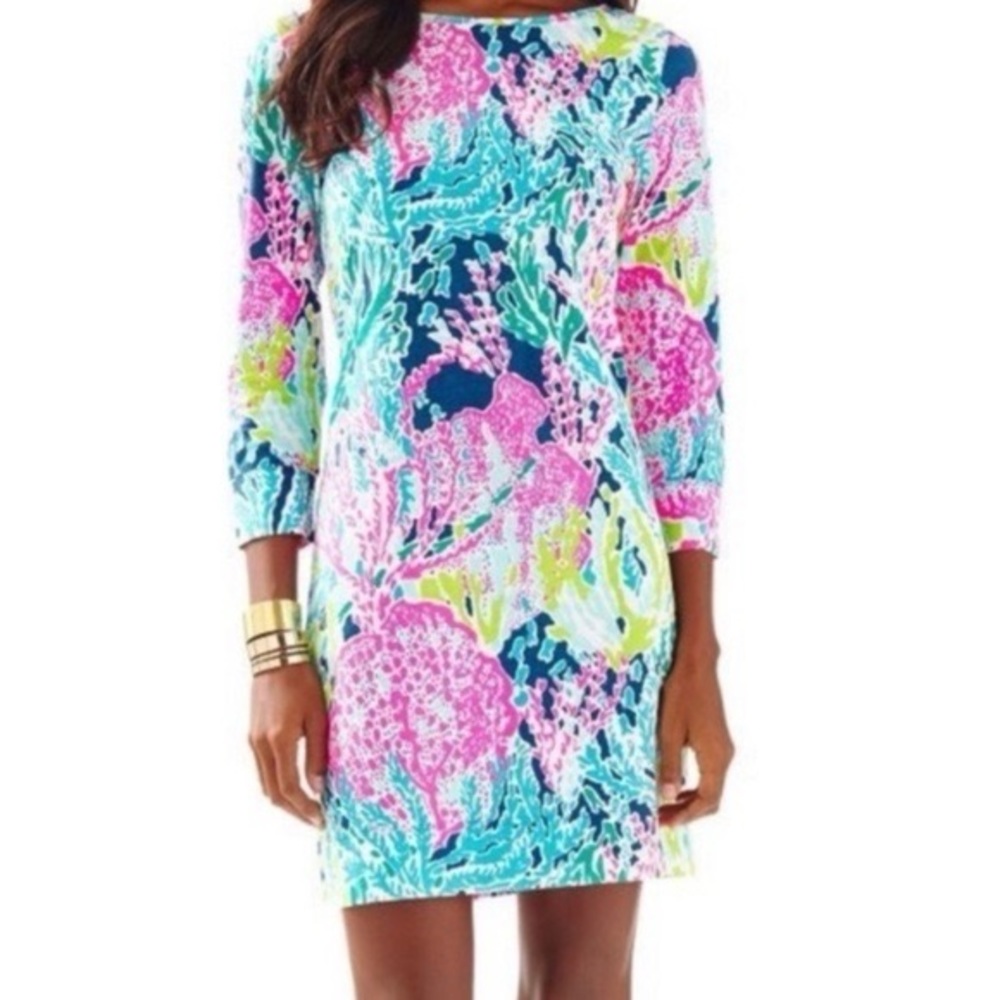 Lilly Pulitzer 97181 Marlowe Dress in Lets Cha Cha Print Size medium - Picture 3 of 9